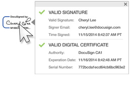 digital signature verification built-in